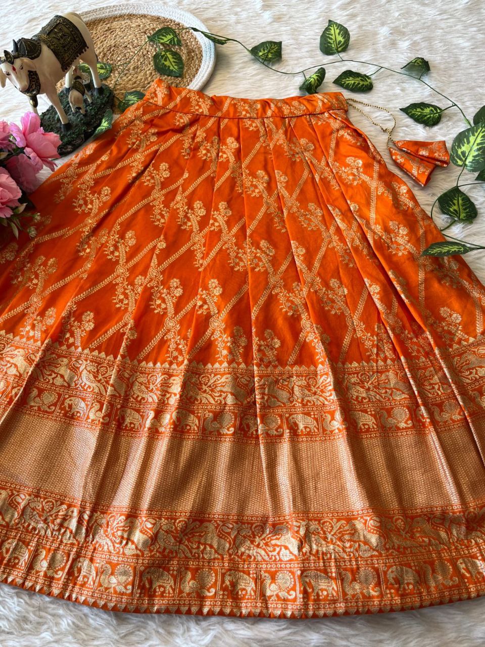 ✨ Zari Dola Heritage – Kids Designer Lehenga Set ✨