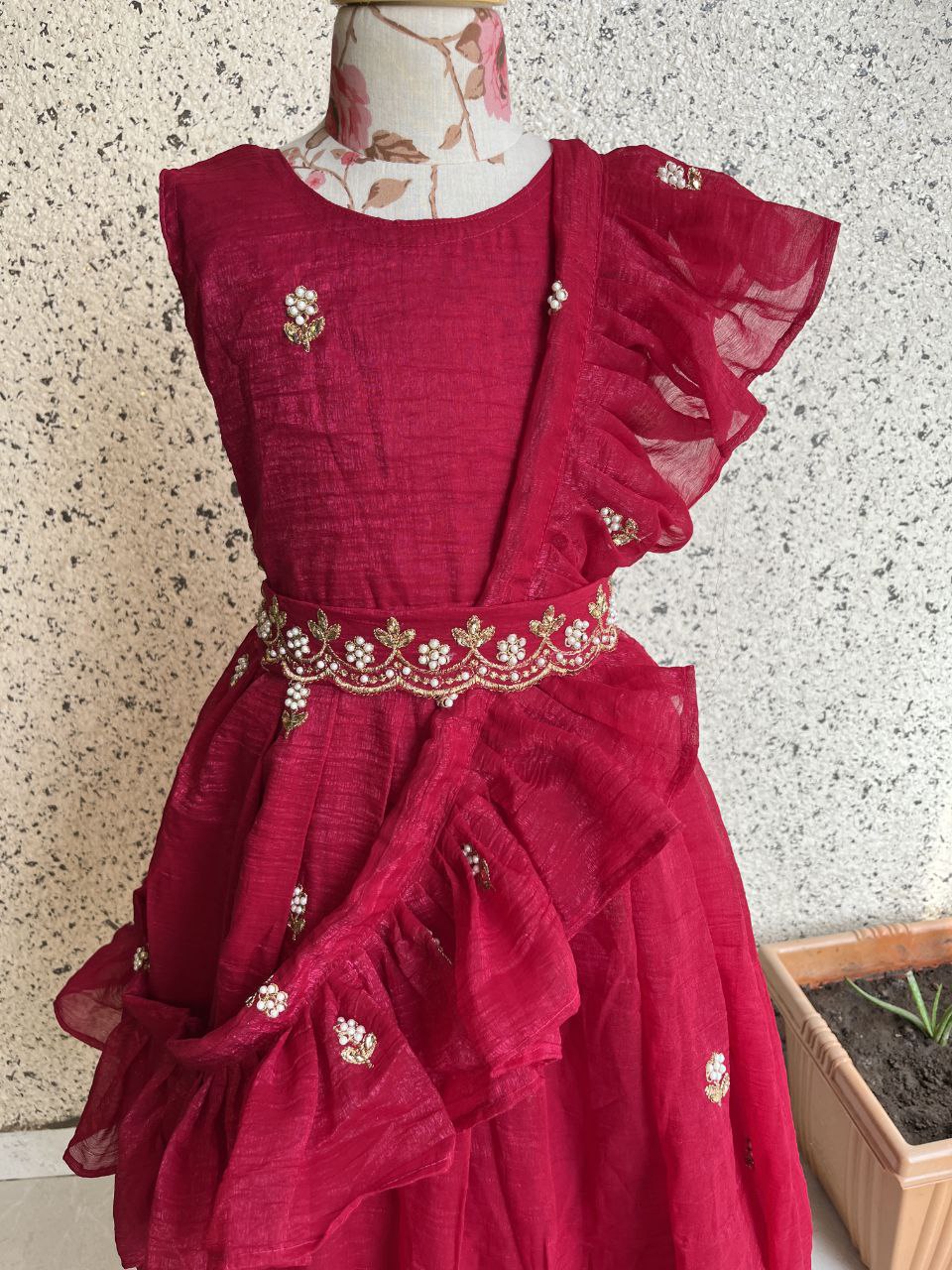 ✨ Sparkle Princess Charm – Designer Kids Gown Set ✨