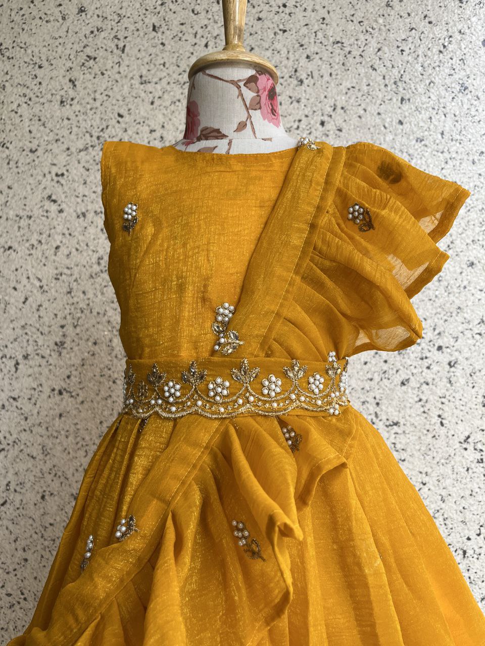 ✨ Sparkle Princess Charm – Designer Kids Gown Set ✨