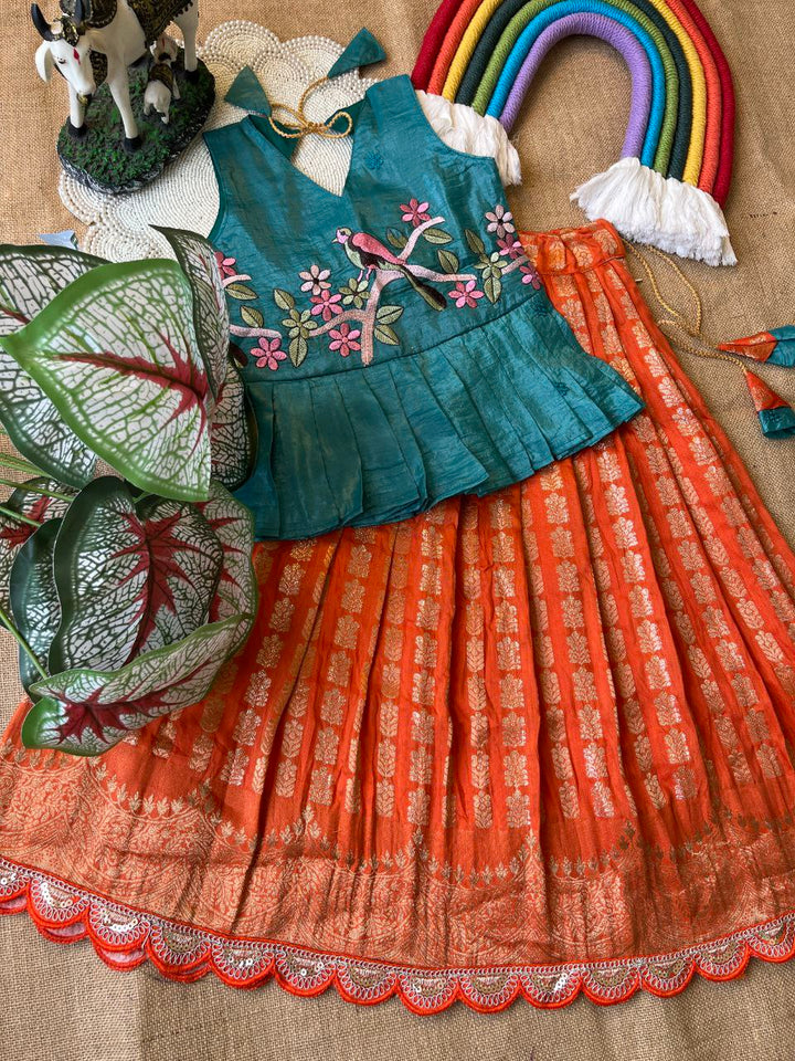 ❤️ Pattu Pavadai Grace – Kids Traditional Set ❤️