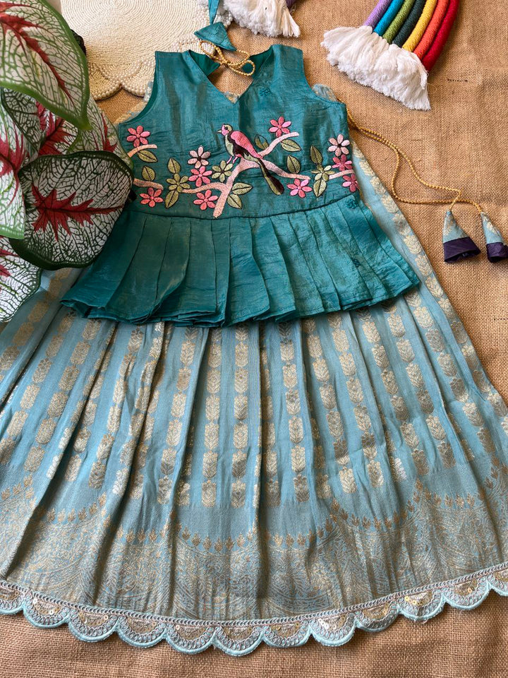 ❤️ Pattu Pavadai Grace – Kids Traditional Set ❤️