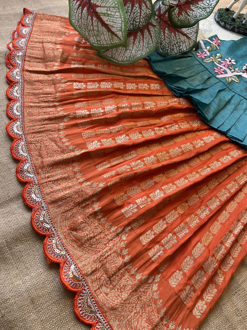 ❤️ Pattu Pavadai Grace – Kids Traditional Set ❤️