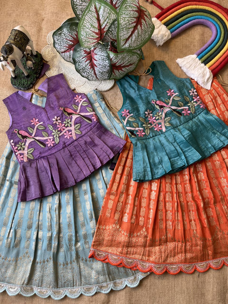 ❤️ Pattu Pavadai Grace – Kids Traditional Set ❤️
