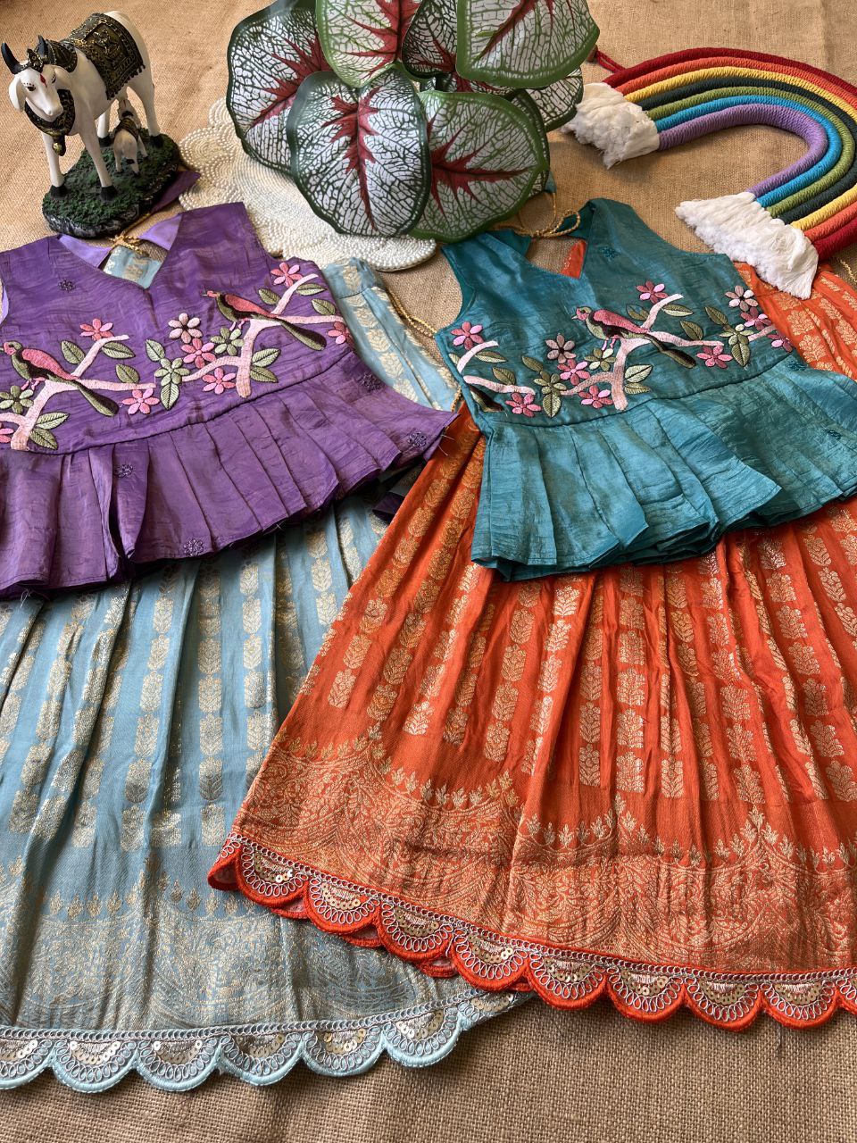 ❤️ Pattu Pavadai Grace – Kids Traditional Set ❤️