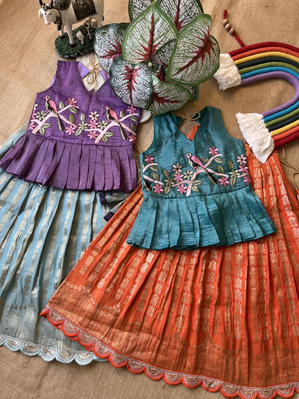 ❤️ Pattu Pavadai Grace – Kids Traditional Set ❤️