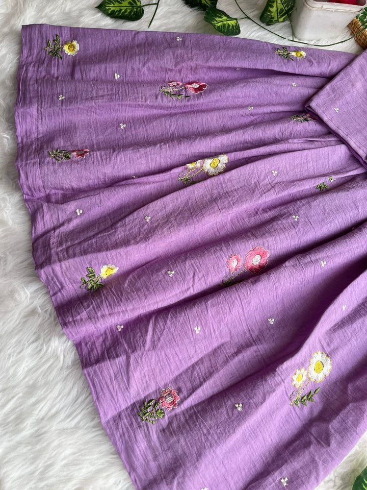 🌸 Floral Cotton Breeze – Kids Designer Lehenga Set 🌸