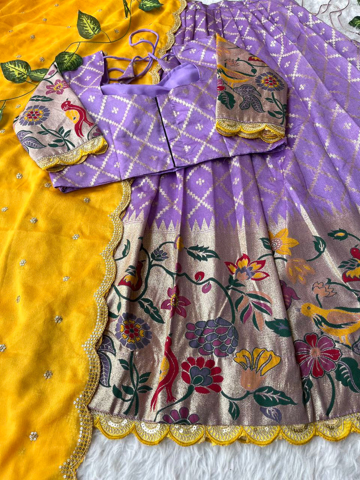 ✨ Scalloped Elegance Charm – Designer Lehenga Set ✨