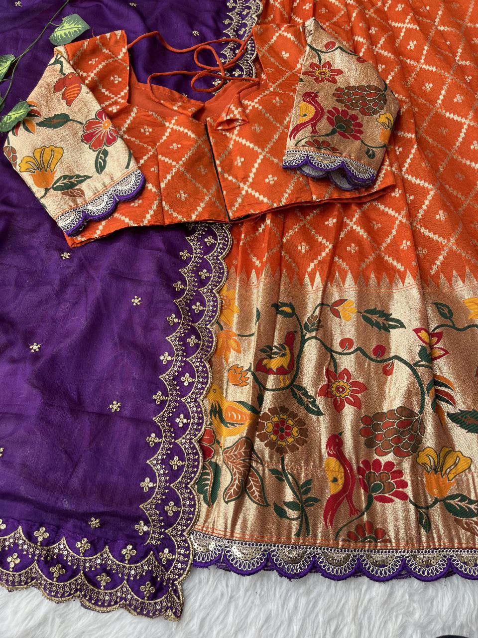 ✨ Scalloped Elegance Charm – Designer Lehenga Set ✨