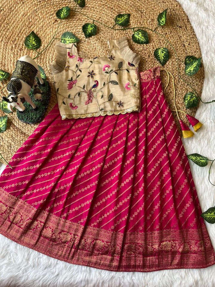❤️ Pattu Pavadai Heritage Charm – Kids Traditional Set ❤️