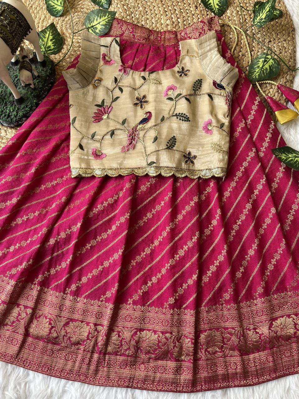 ❤️ Pattu Pavadai Heritage Charm – Kids Traditional Set ❤️