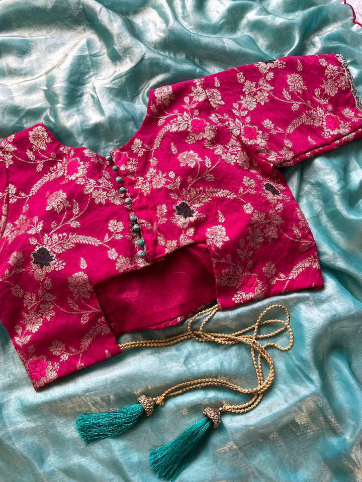 💝 Aari Scallop Elegance – Designer Saree 💝