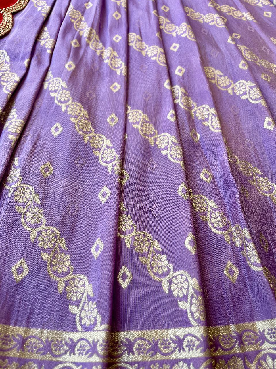 🌸 Fusion Heritage Charm – Designer Lehenga Set 🌸
