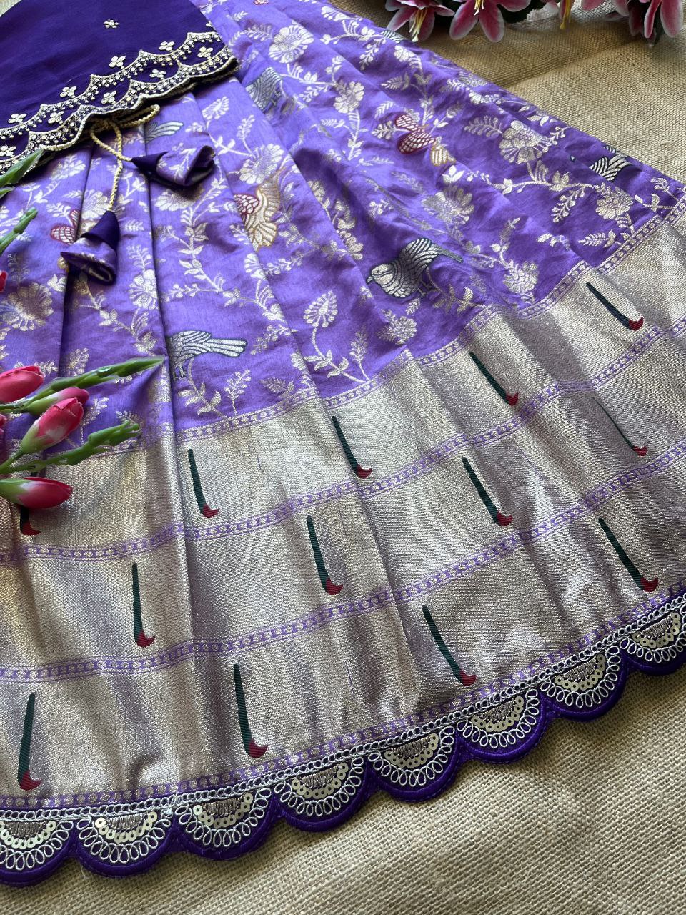 😍 Muniya Banarasi Royale – Kids Designer Lehenga Set 😍