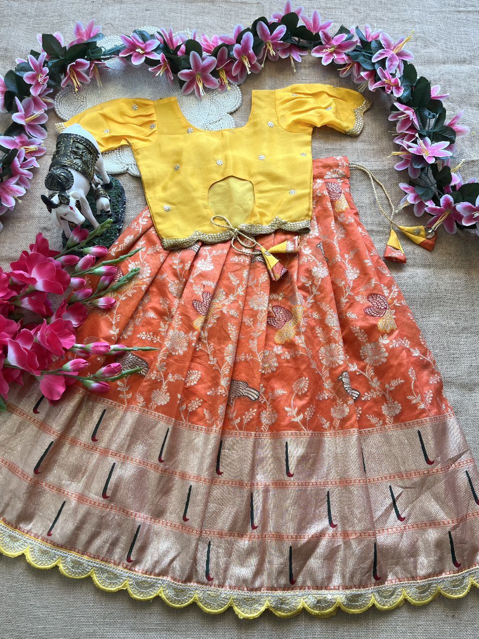 😍 Muniya Banarasi Royale – Kids Designer Lehenga Set 😍