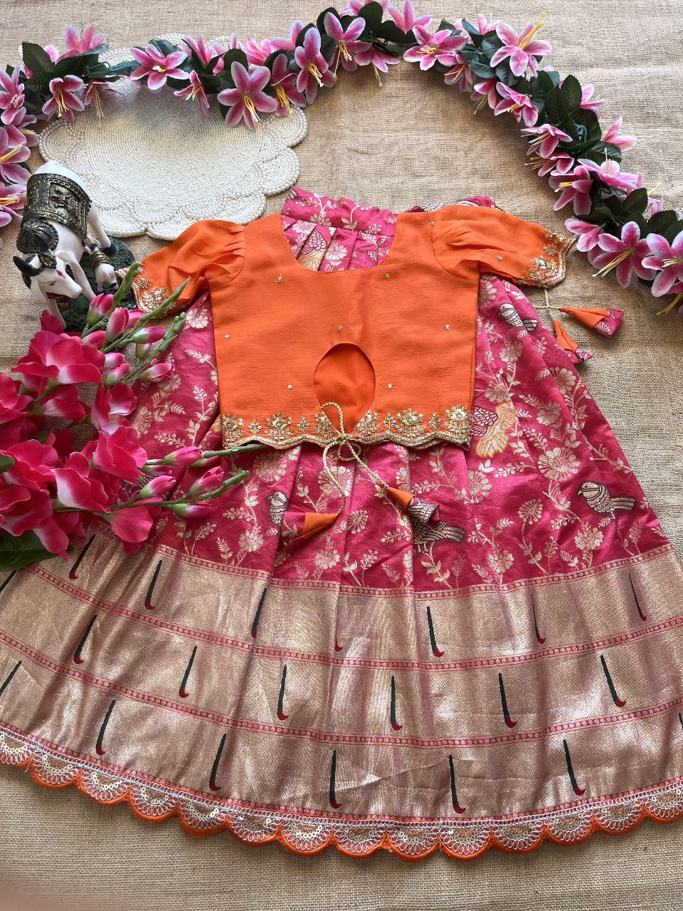 😍 Muniya Banarasi Royale – Kids Designer Lehenga Set 😍
