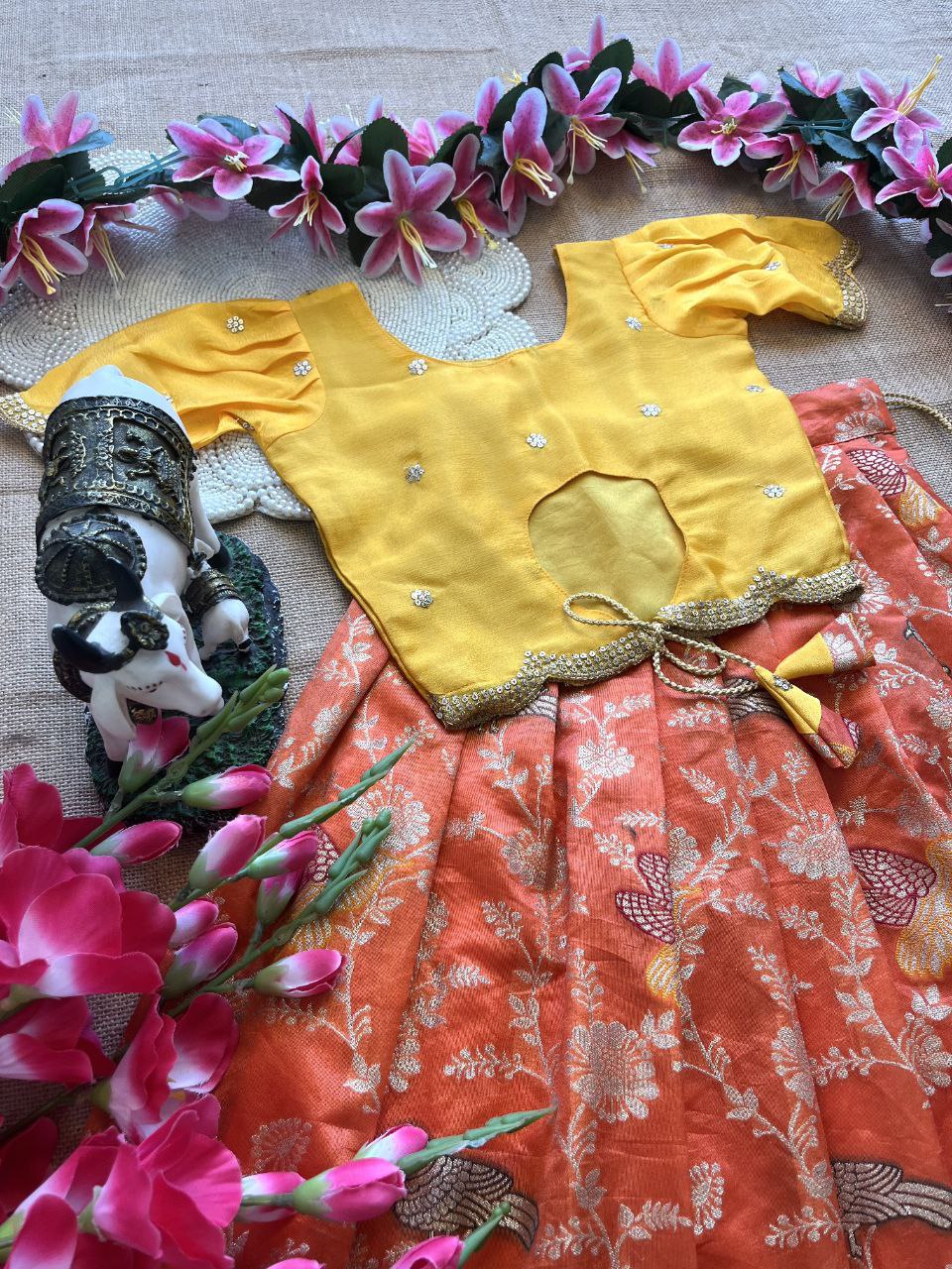 😍 Muniya Banarasi Royale – Kids Designer Lehenga Set 😍
