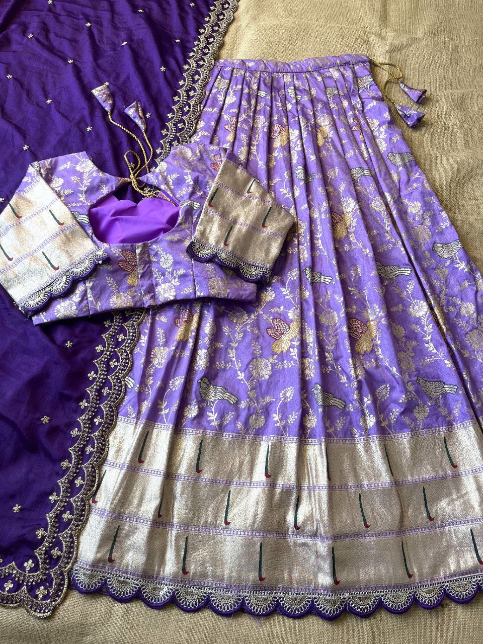 🌸 Evergreen Muniya Paithani – Designer Lehenga Set 🌸