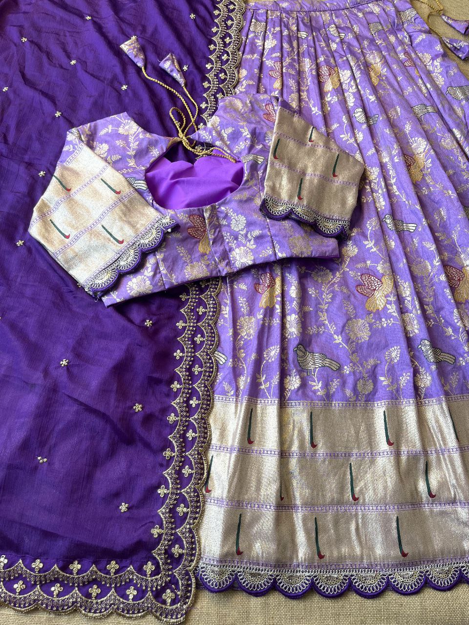 🌸 Evergreen Muniya Paithani – Designer Lehenga Set 🌸
