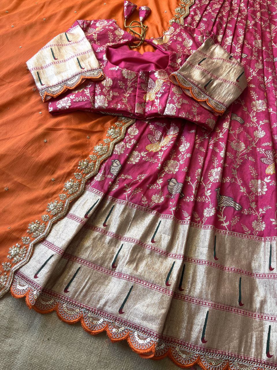 🌸 Evergreen Muniya Paithani – Designer Lehenga Set 🌸