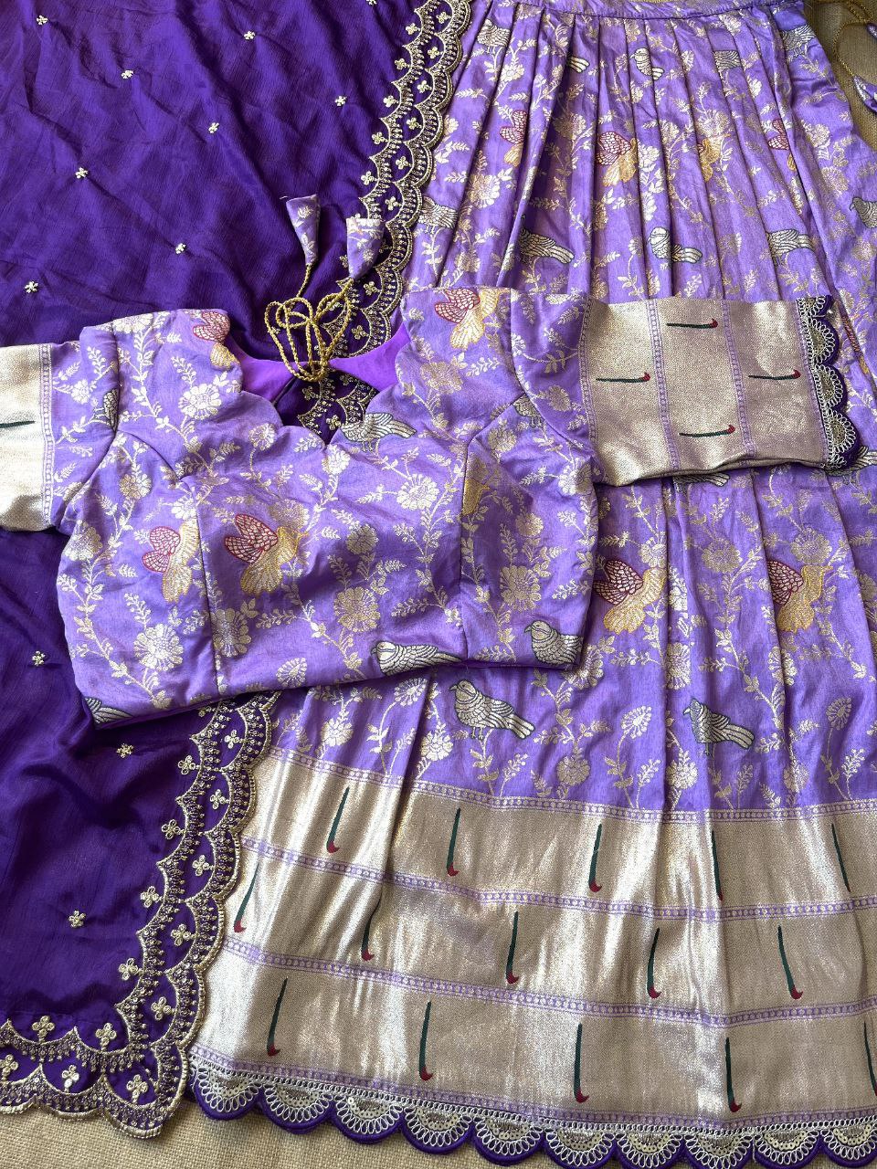 🌸 Evergreen Muniya Paithani – Designer Lehenga Set 🌸