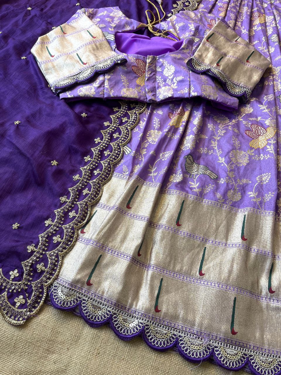 🌸 Evergreen Muniya Paithani – Designer Lehenga Set 🌸