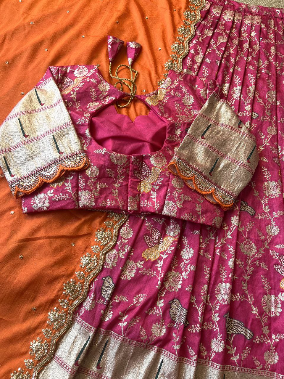 🌸 Evergreen Muniya Paithani – Designer Lehenga Set 🌸
