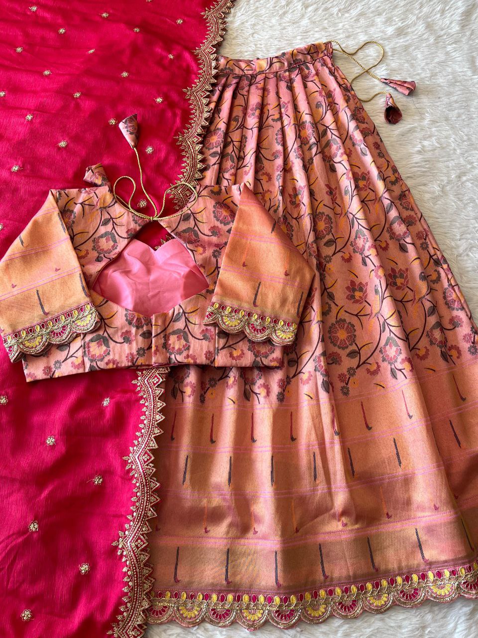 ❤️ Pongal Festive Bloom – Designer Lehenga Set ❤️