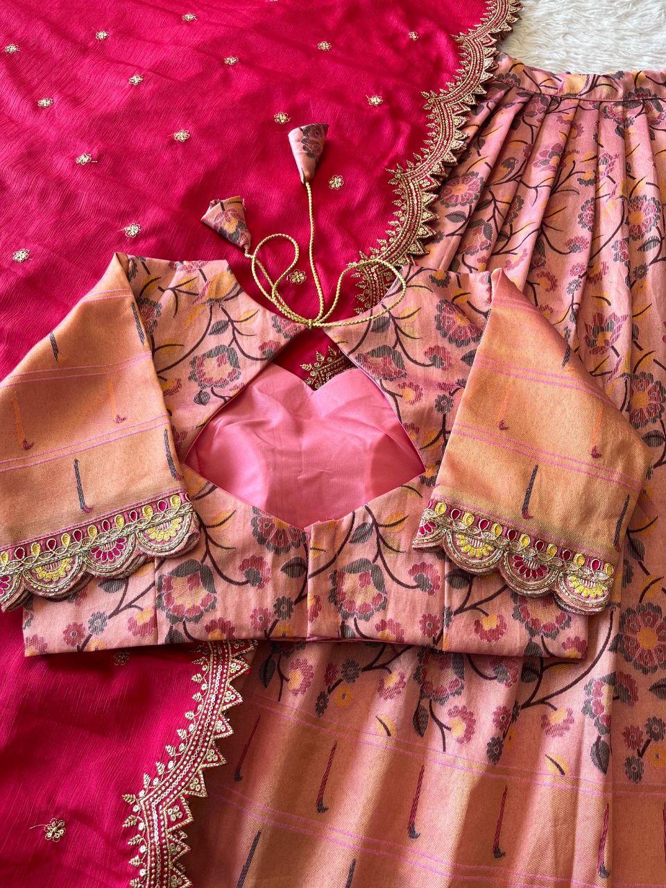 ❤️ Pongal Festive Bloom – Designer Lehenga Set ❤️