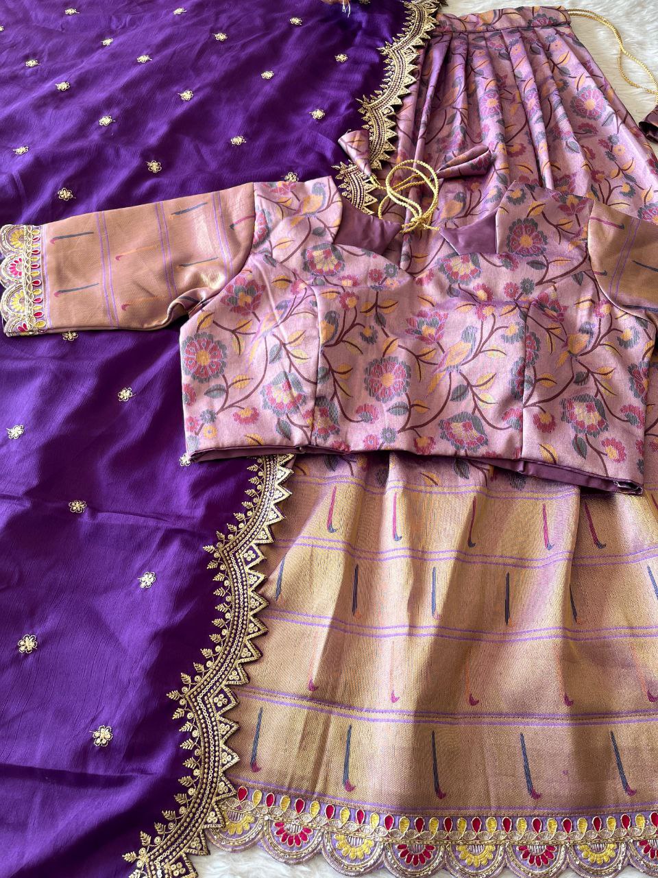 ❤️ Pongal Festive Bloom – Designer Lehenga Set ❤️