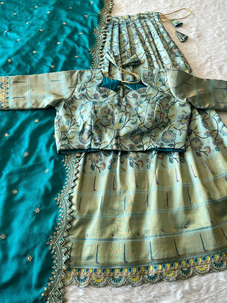 ❤️ Pongal Festive Bloom – Designer Lehenga Set ❤️