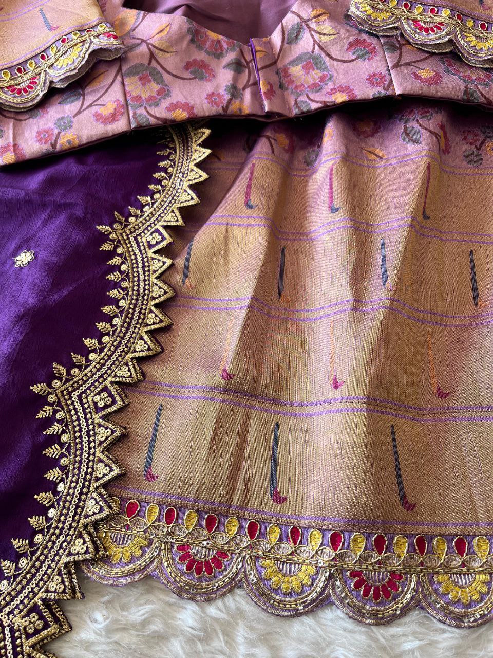 ❤️ Pongal Festive Bloom – Designer Lehenga Set ❤️