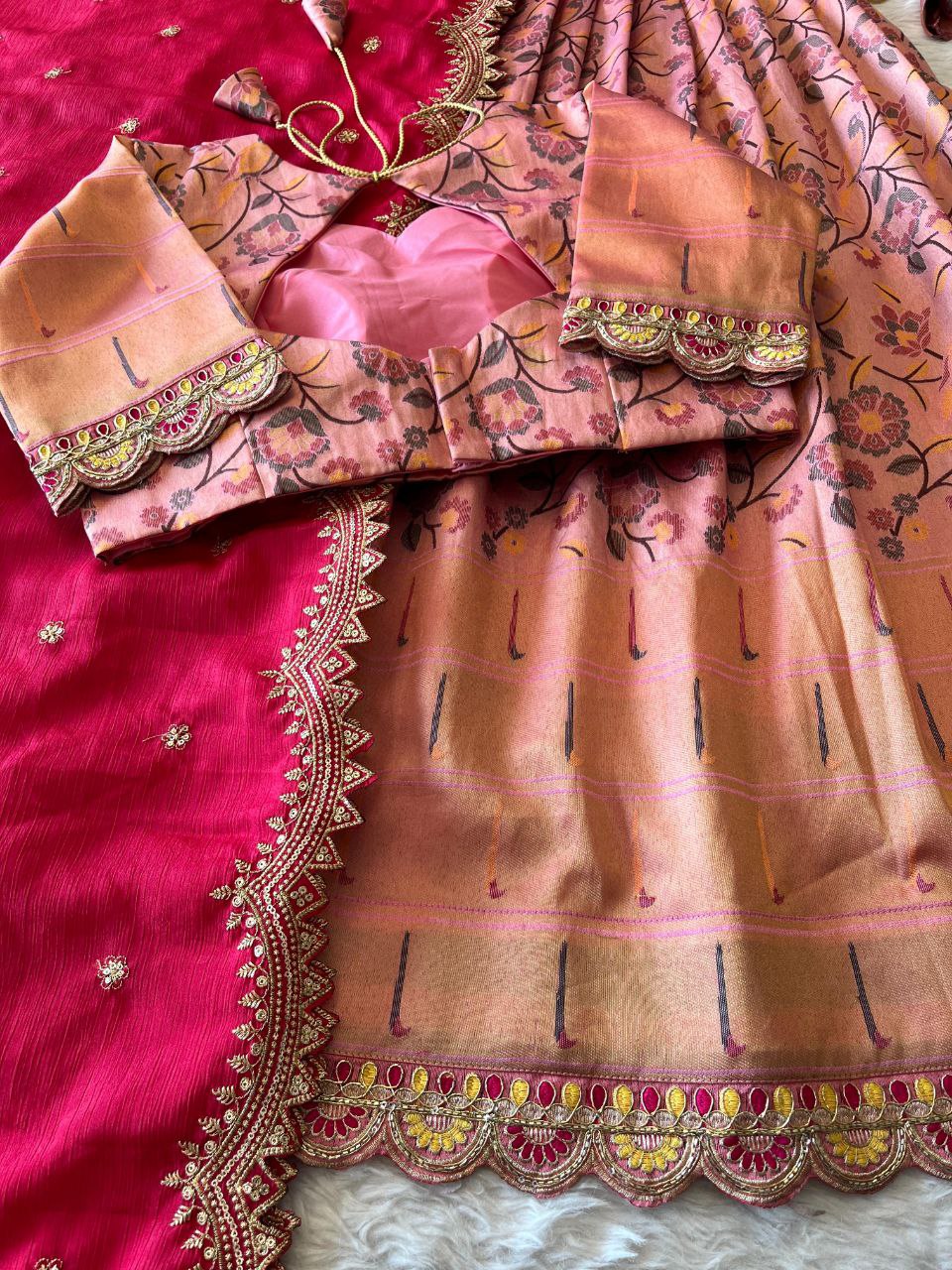 ❤️ Pongal Festive Bloom – Designer Lehenga Set ❤️