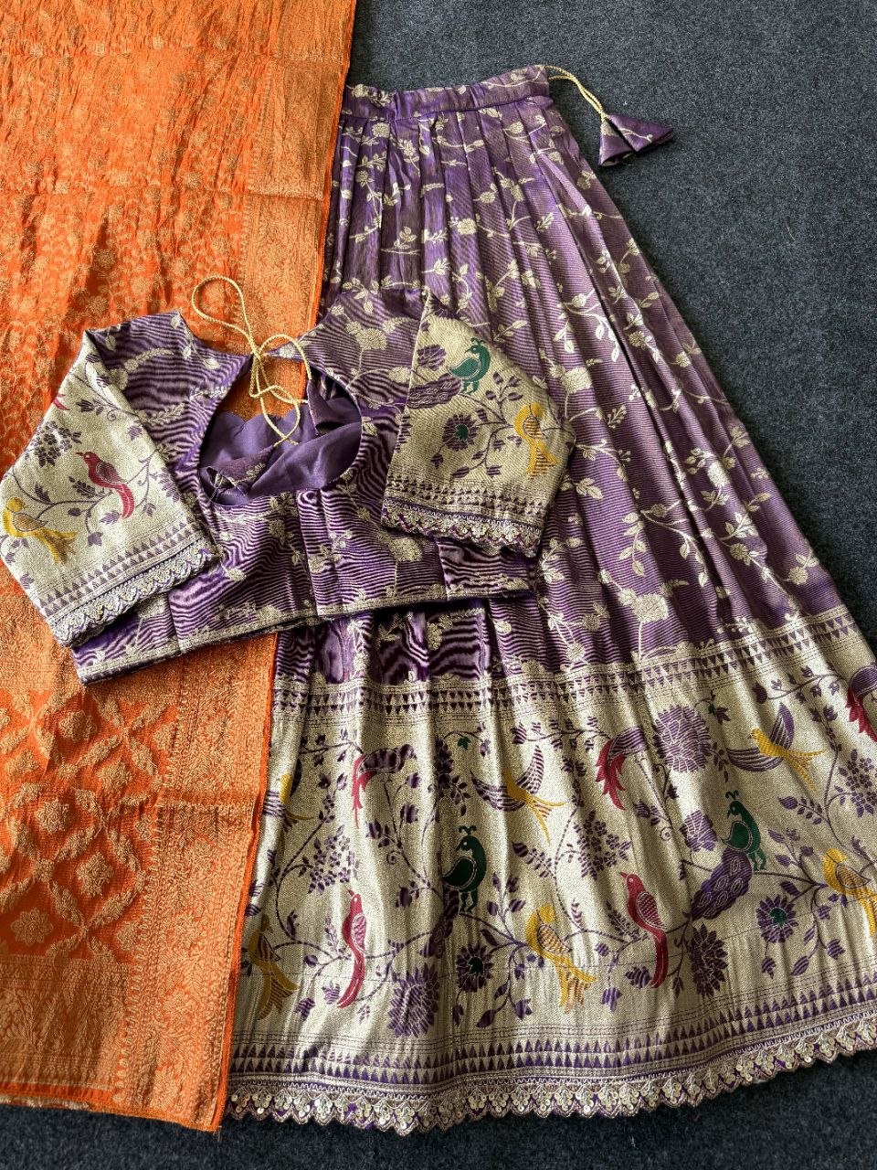 🦚 Peacock Paithani Royale – Designer Lehenga Set ✨