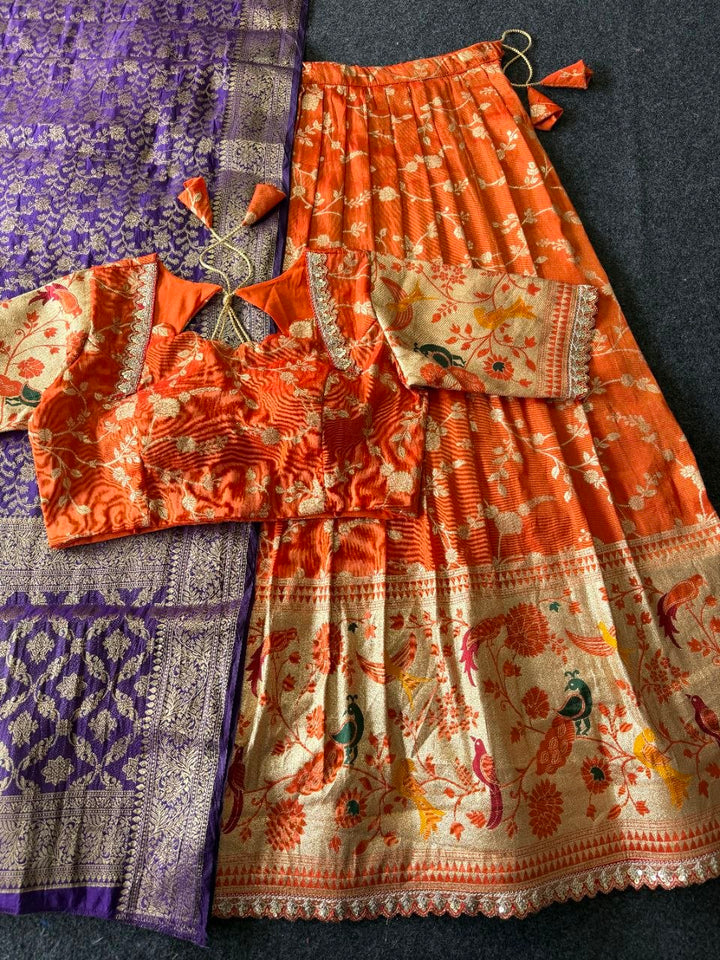 🦚 Peacock Paithani Royale – Designer Lehenga Set ✨