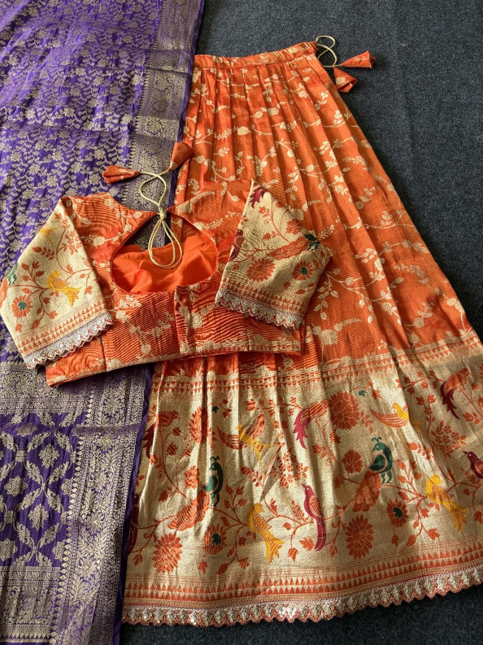 🦚 Peacock Paithani Royale – Designer Lehenga Set ✨