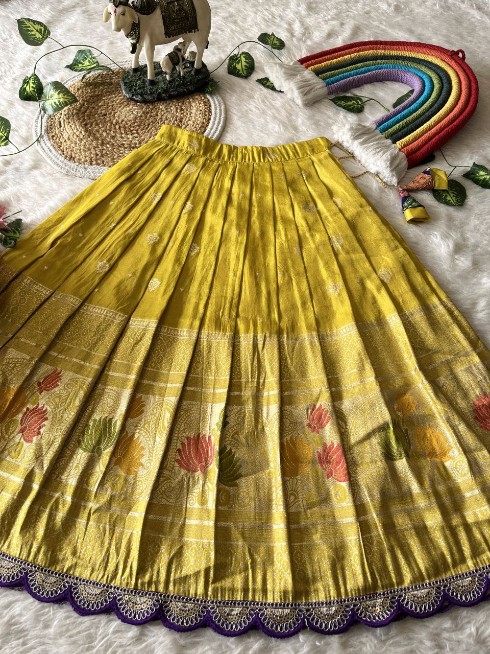 🪷 Lotus Love Royale – Kids Designer Lehenga Set ❤️