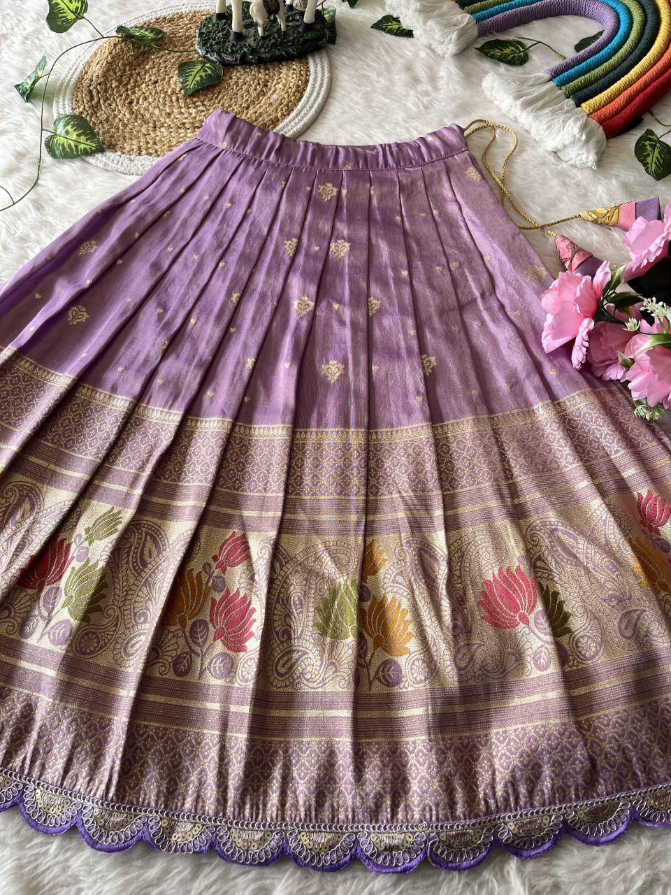 🪷 Lotus Love Royale – Kids Designer Lehenga Set ❤️