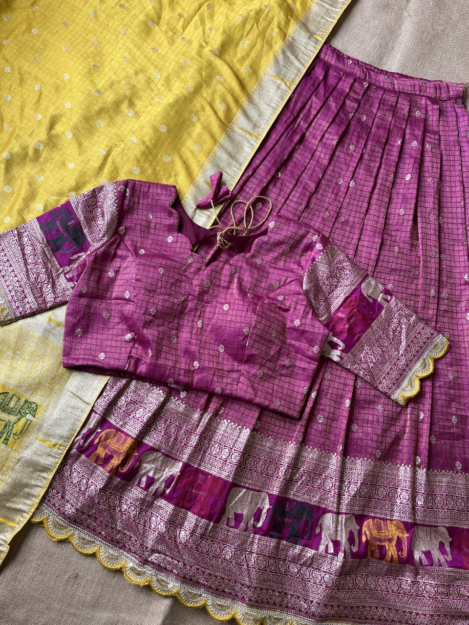🐘 Elephant Heritage Luxe – Designer Lehenga Set ❤️