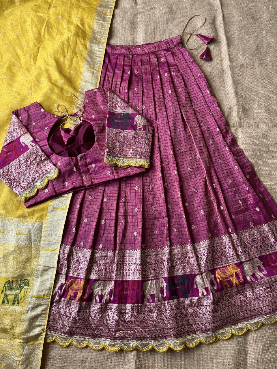 🐘 Elephant Heritage Luxe – Designer Lehenga Set ❤️