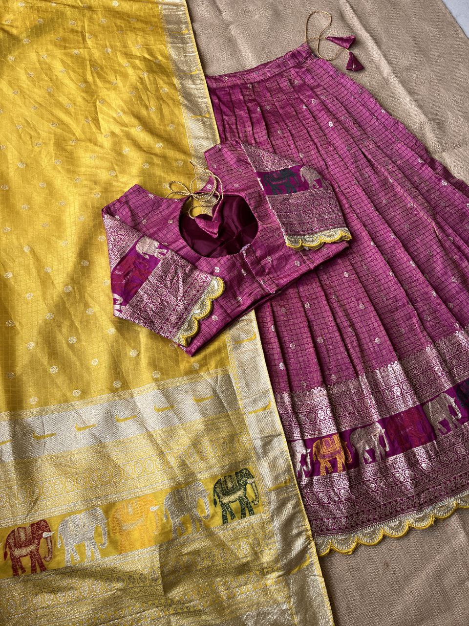 🐘 Elephant Heritage Luxe – Designer Lehenga Set ❤️