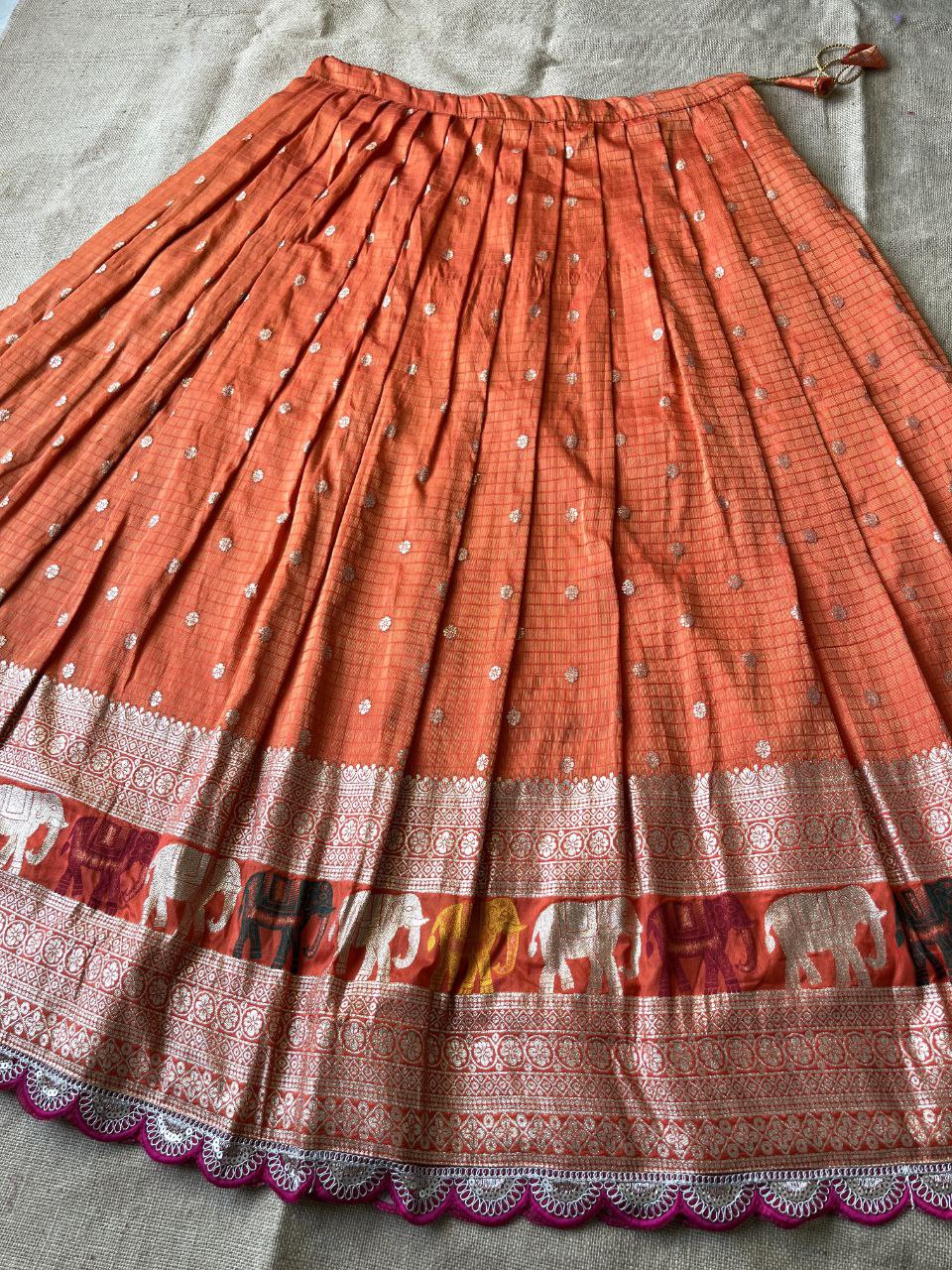 🐘 Elephant Heritage Luxe – Designer Lehenga Set ❤️