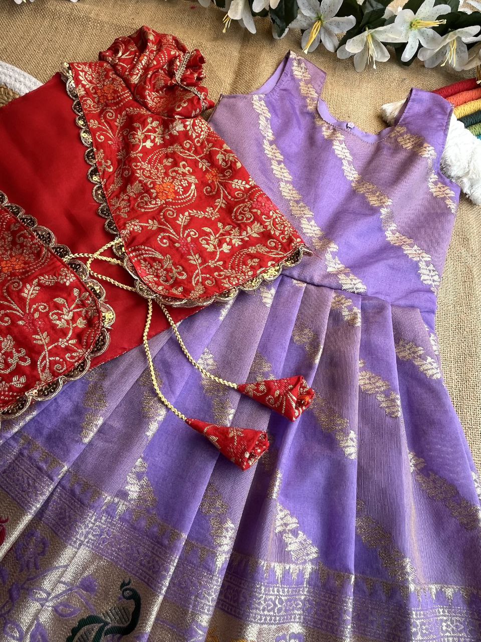 ❇️ Paithani Royal Layer – Designer Gown with Coat Set ❇️