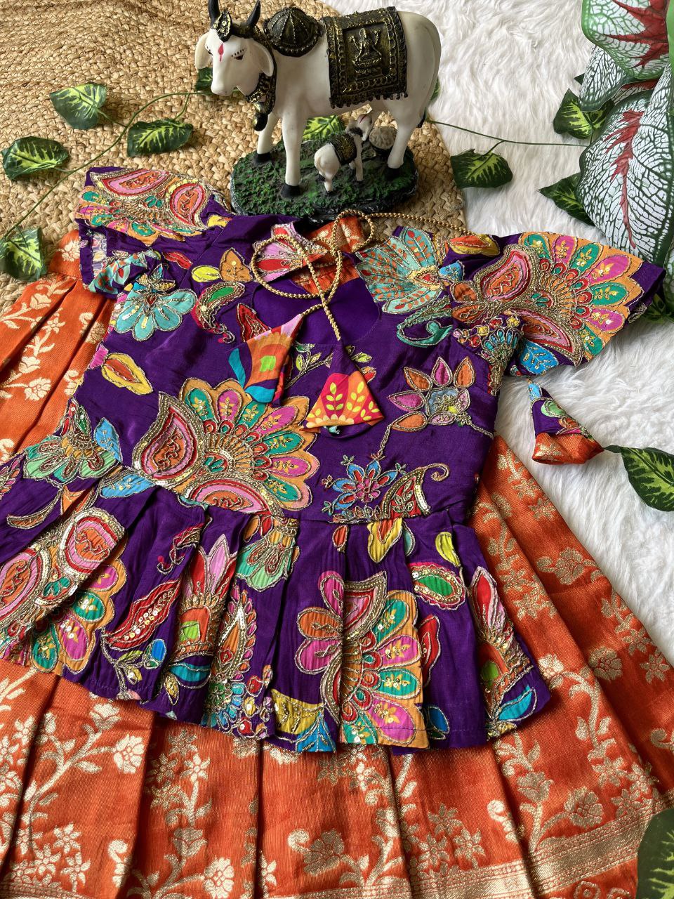 ❤️ Pattu Pavadai Royal Shine – Kids Traditional Set ❤️