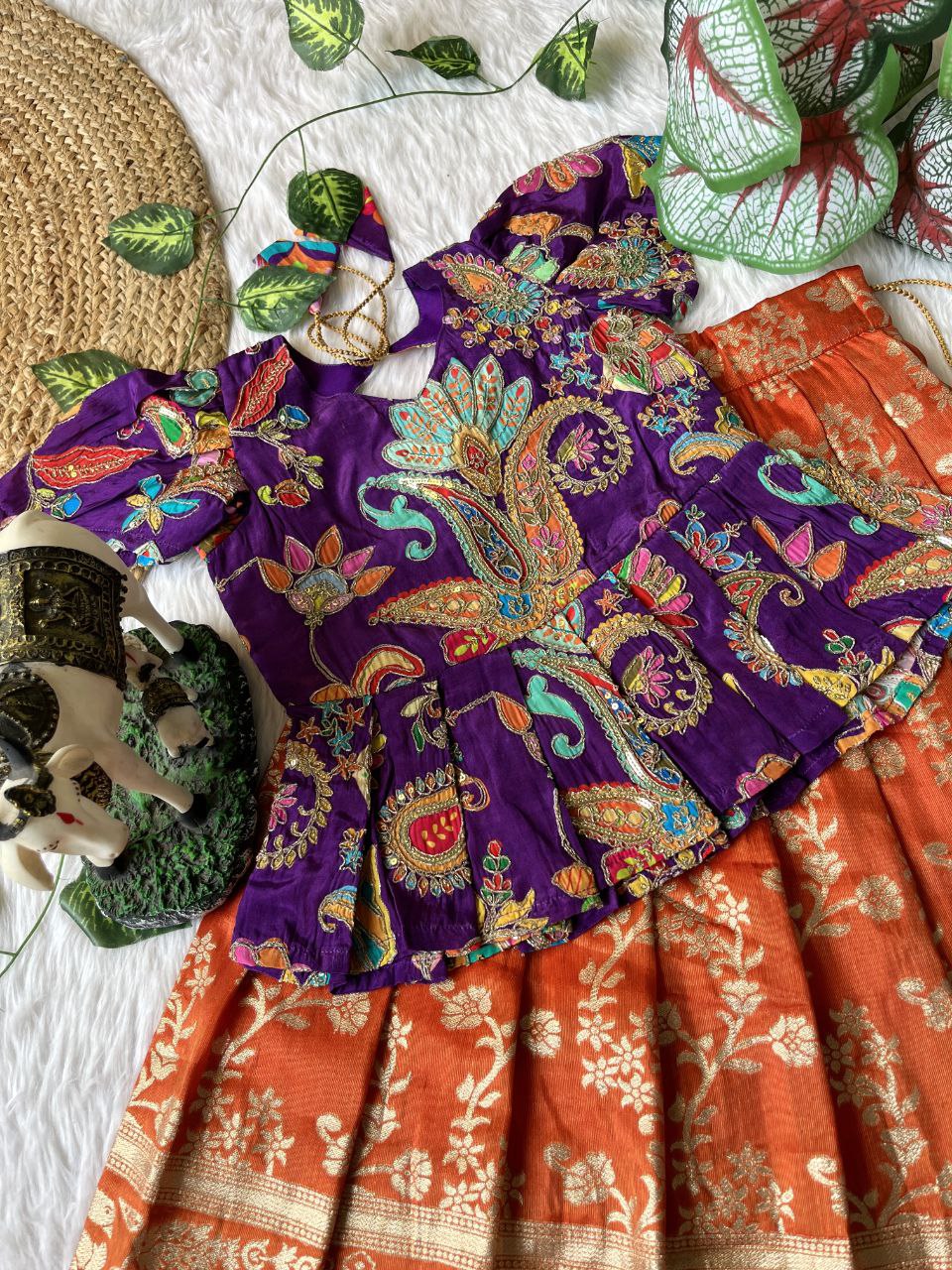 ❤️ Pattu Pavadai Royal Shine – Kids Traditional Set ❤️