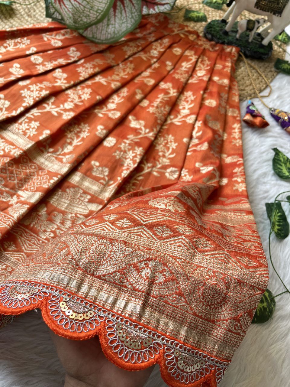 ❤️ Pattu Pavadai Royal Shine – Kids Traditional Set ❤️