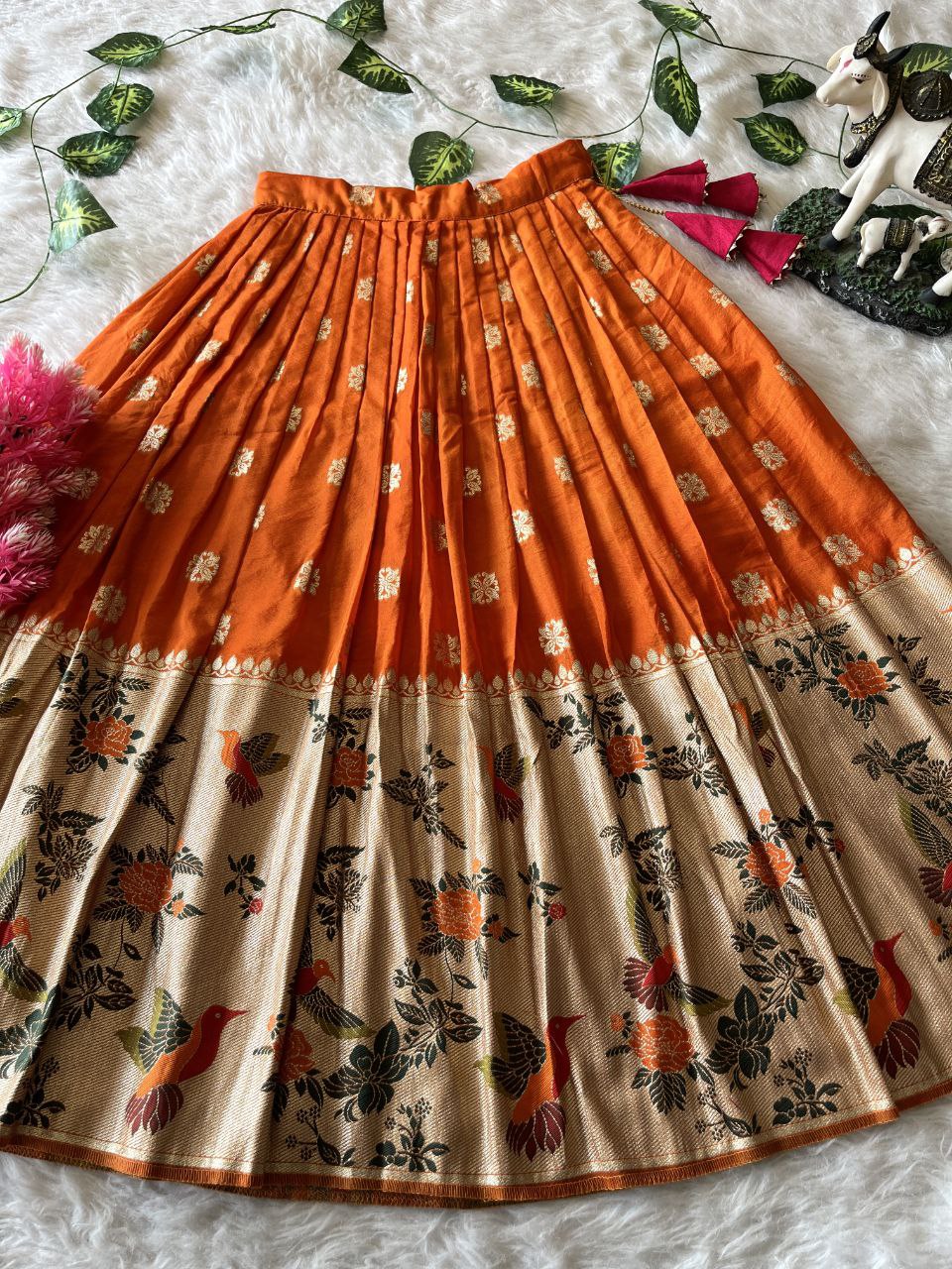 🐦 Bird Beauty Grace – Kids Designer Lehenga Set 🥰