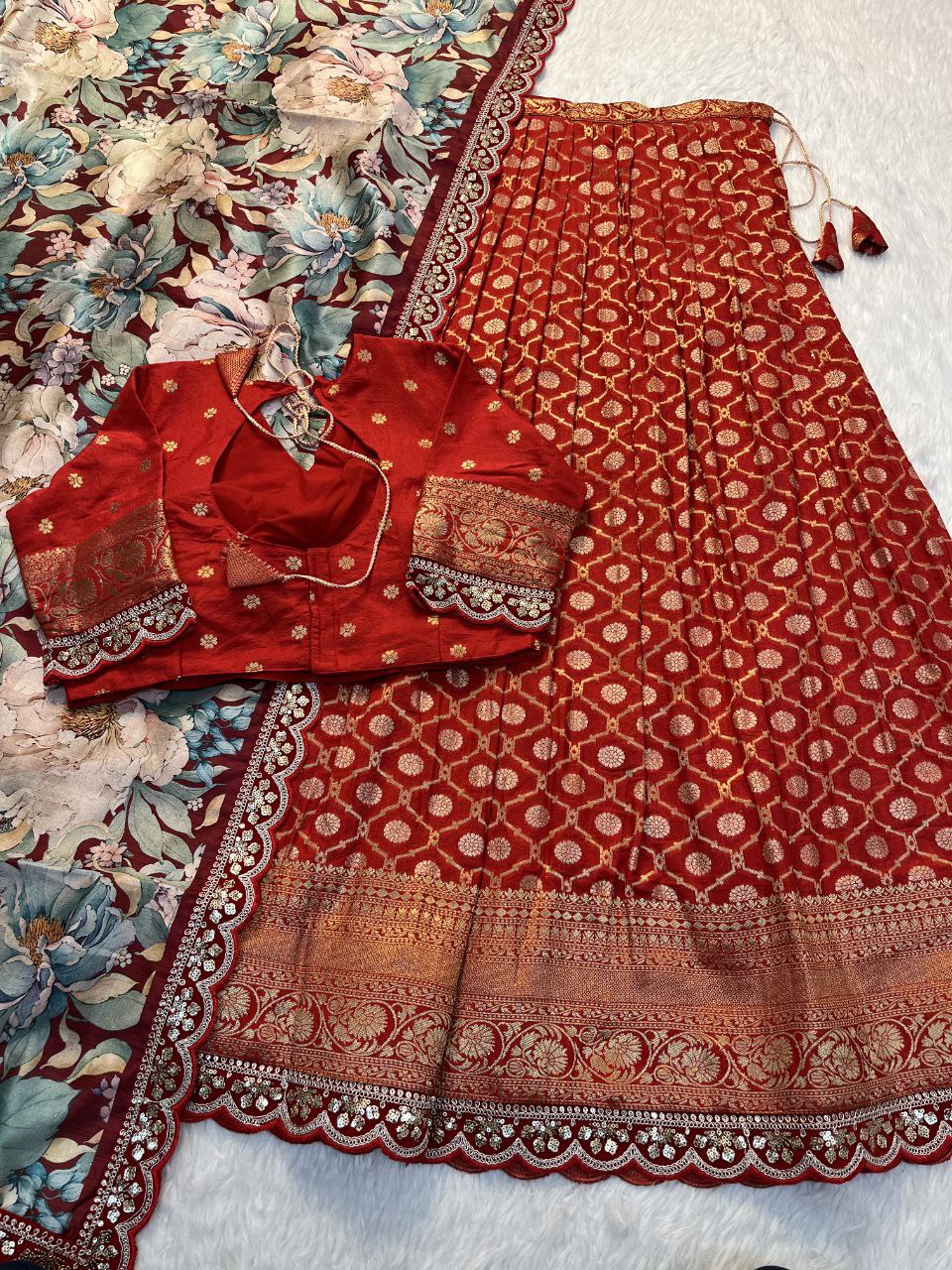✨ Banarasi Meena Royale – Designer Lehenga Set ✨
