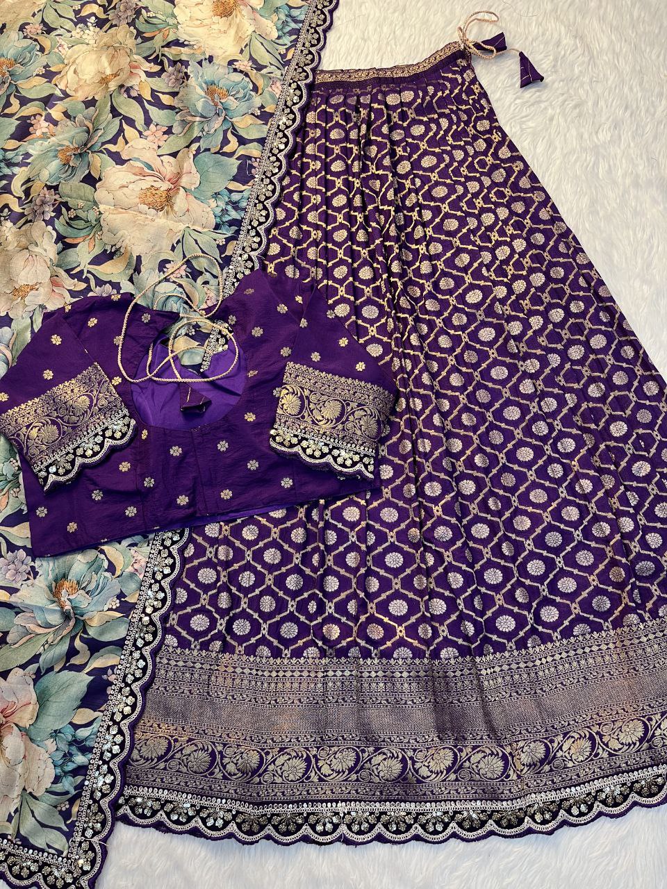 ✨ Banarasi Meena Royale – Designer Lehenga Set ✨