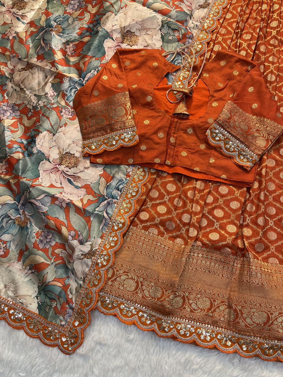 ✨ Banarasi Meena Royale – Designer Lehenga Set ✨