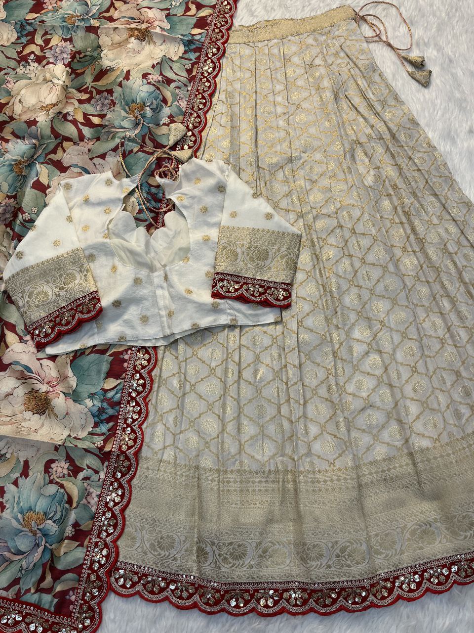 ✨ Banarasi Meena Royale – Designer Lehenga Set ✨